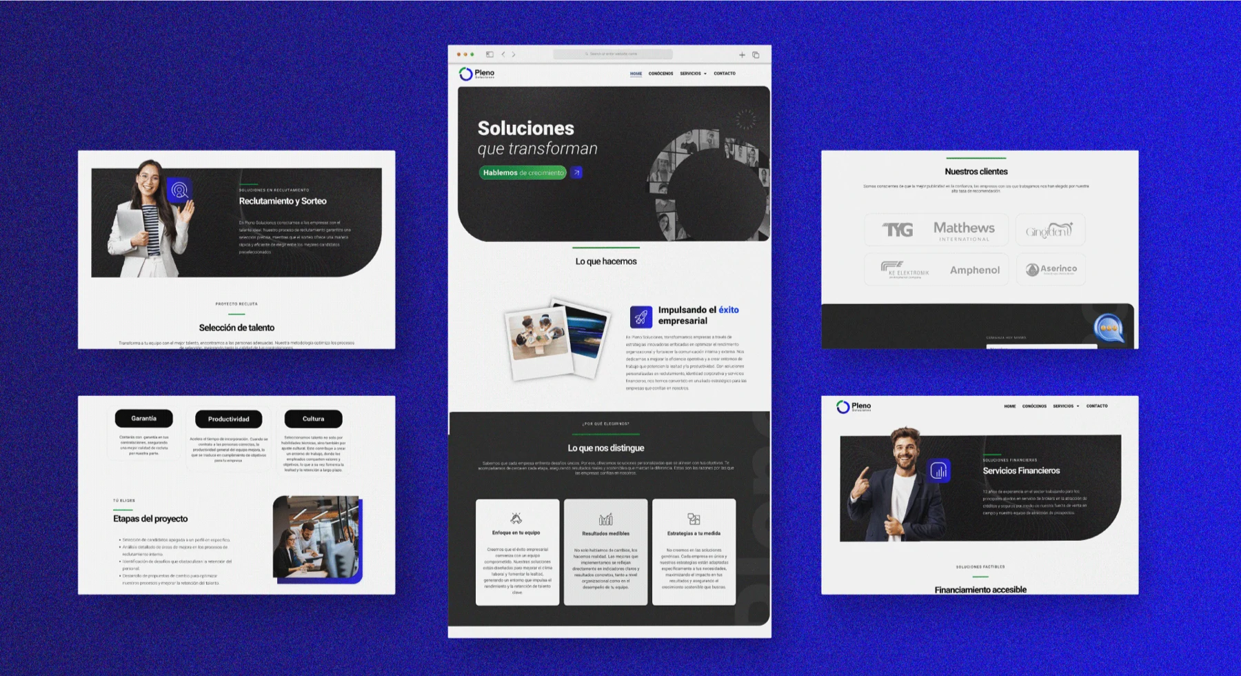 Pleno Soluciones: diseño de landing page