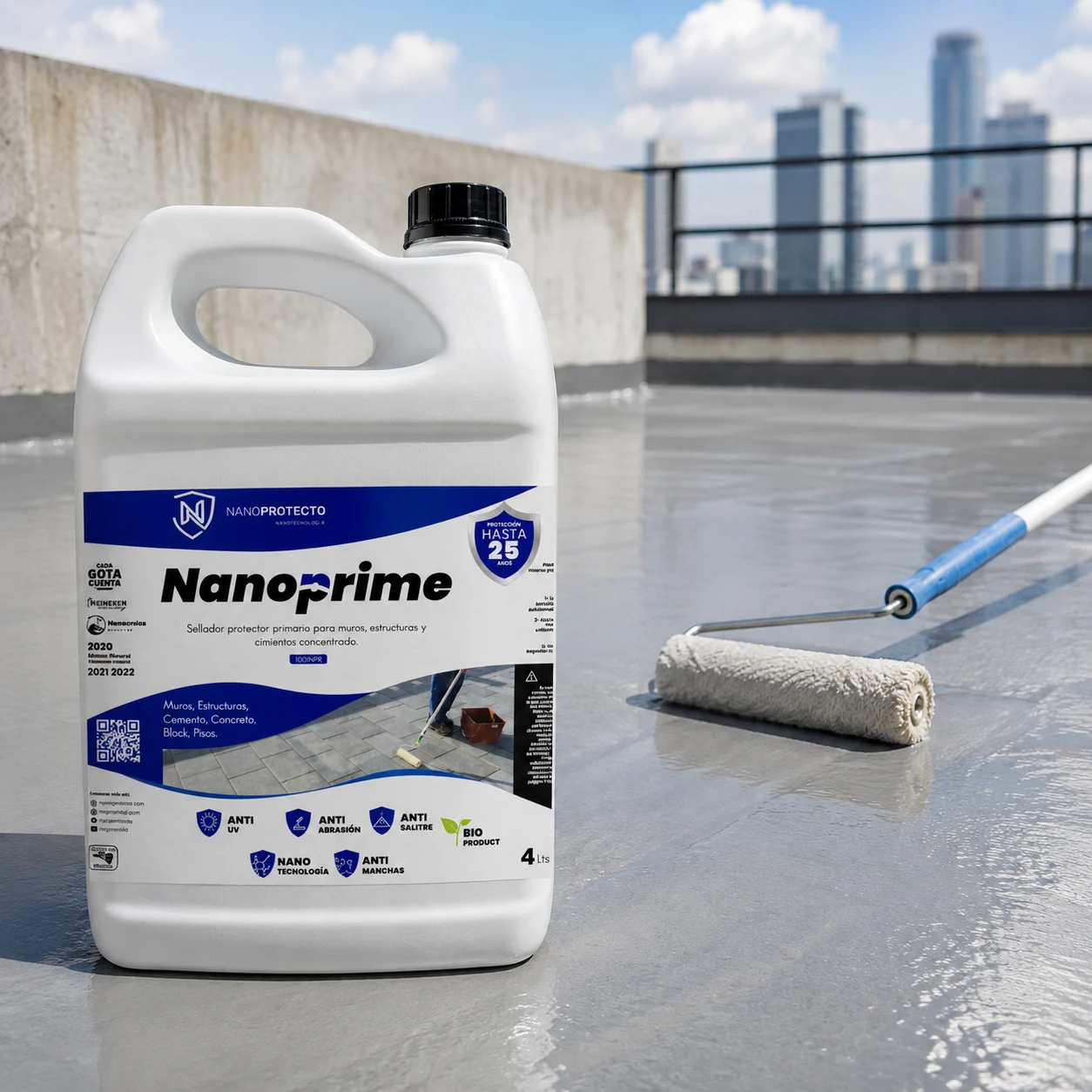 Nanoprotecto: etiquetas y productos en uso
